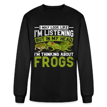Frog Owner Red Eyed Tree Frog - Men's Long Sleeve T-Shirt - black - Front