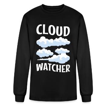 Cloud Watcher - Men's Long Sleeve T-Shirt - black - Front
