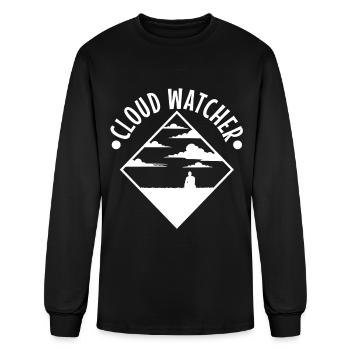 Cloud Watcher - Men's Long Sleeve T-Shirt - black - Front