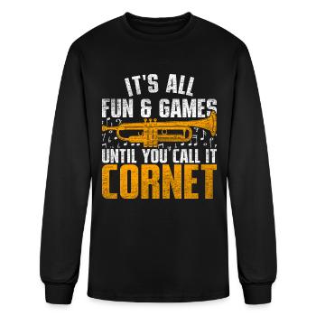 Trumpet Trumpeter - Men's Long Sleeve T-Shirt - black - Front
