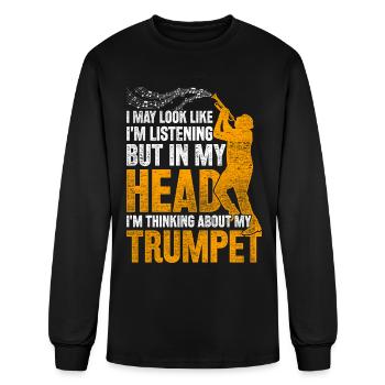 Trumpeter Trumpet - Men's Long Sleeve T-Shirt - black - Front