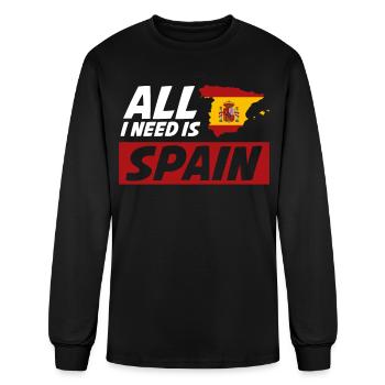 Spain Vacation Spanish - Men's Long Sleeve T-Shirt - black - Front