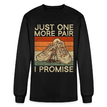 Sneaker Addict Sneakers Collector - Men's Long Sleeve T-Shirt - black - Front