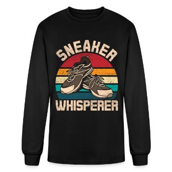 Sneaker Addict Sneaker Whisperer - Men's Long Sleeve T-Shirt - black - Front