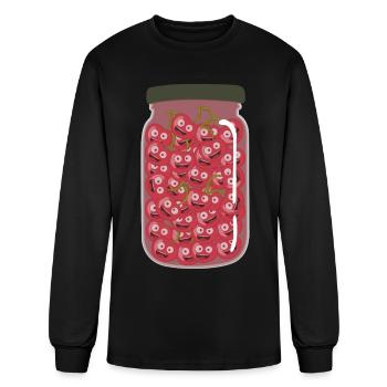 Cherries In The Glass Of Cherry - Men's Long Sleeve T-Shirt - black - Front