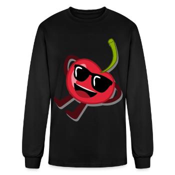 Cherry With Sunglasses Cherries - Men's Long Sleeve T-Shirt - black - Front