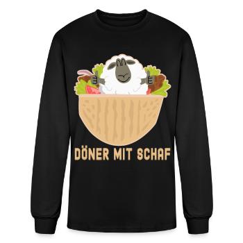 Doner With Sheep Kebab - Men's Long Sleeve T-Shirt - black - Front