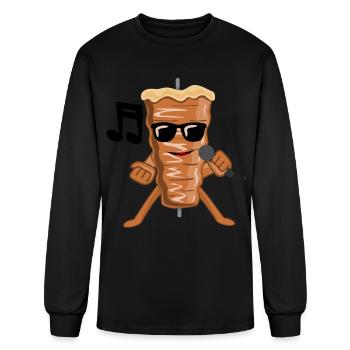Musical Doner Donerspieß Kebab - Men's Long Sleeve T-Shirt - black - Front