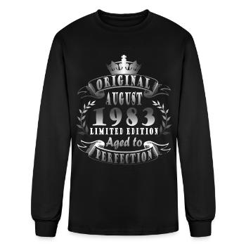 august 1983 Anniversary august 1983 august - Men's Long Sleeve T-Shirt - black - Front