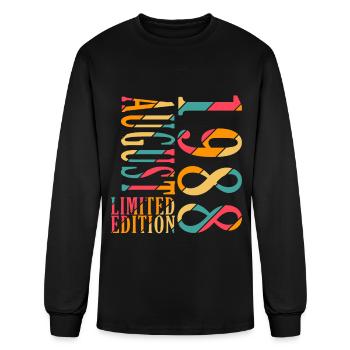 august 1988 Anniversary august 1988 august - Men's Long Sleeve T-Shirt - black - Front