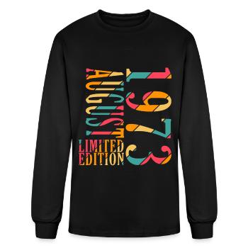 august 1973 Anniversary august 1973 august - Men's Long Sleeve T-Shirt - black - Front
