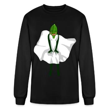 Cucumber Cucumber With Dress - Men's Long Sleeve T-Shirt - black - Front