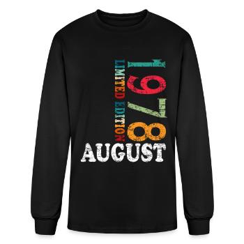 august 1978 Anniversary august 1978 august - Men's Long Sleeve T-Shirt - black - Front
