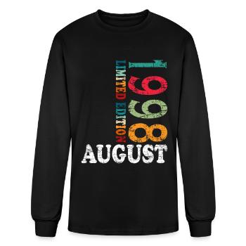august 1998 Anniversary august 1998 august - Men's Long Sleeve T-Shirt - black - Front
