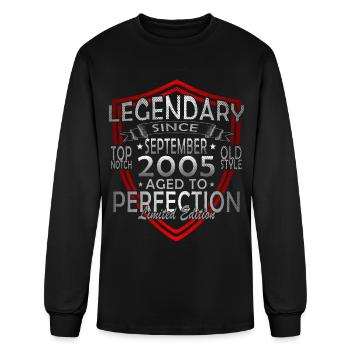 september 2005 Anniversary september 2005 septembe - Men's Long Sleeve T-Shirt - black - Front