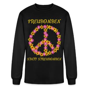 Pacifism Joy Bombs Instead Of Scattering Bombs - Men's Long Sleeve T-Shirt - black - Front
