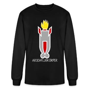 Pacific Pacifism Ass Air Bodies - Men's Long Sleeve T-Shirt - black - Front