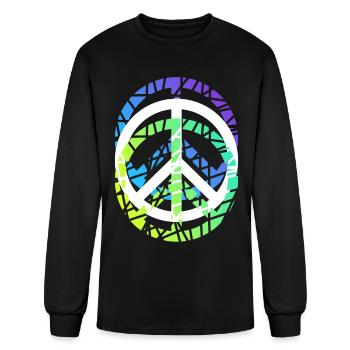 Pacificism World Peace Peace Cup - Men's Long Sleeve T-Shirt - black - Front