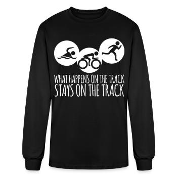 Triathlete Triathlete Triathlon - Men's Long Sleeve T-Shirt - black - Front