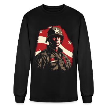 Proud to Be American Patriotic Gift for Patriots - Men's Long Sleeve T-Shirt - black - Front