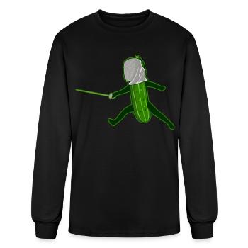 Cucumber Fencing Fencing Cucumber - Men's Long Sleeve T-Shirt - black - Front
