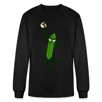 Cucumber Beach Volleyball Cucumber - Men's Long Sleeve T-Shirt - black - Front