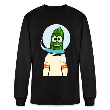 Cucumber In Space Astronaut Cucumbers - Men's Long Sleeve T-Shirt - black - Front