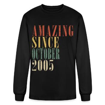 october 2005 Anniversary october 2005 october - Men's Long Sleeve T-Shirt - black - Front