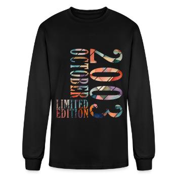 october 2003 Anniversary october 2003 october - Men's Long Sleeve T-Shirt - black - Front