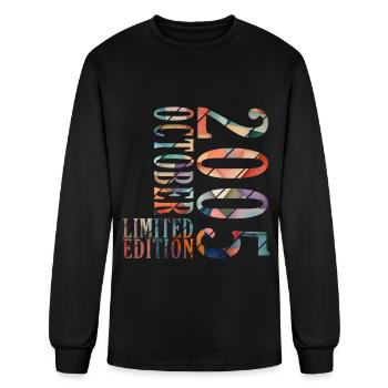 october 2005 Anniversary october 2005 october - Men's Long Sleeve T-Shirt - black - Front