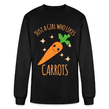 Carrot Girl Carrots - Men's Long Sleeve T-Shirt - black - Front