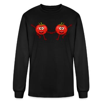 Tomatoes Dance Boogie Woogie Tomato - Men's Long Sleeve T-Shirt - black - Front