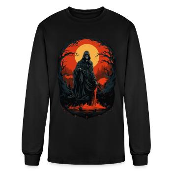 Spooky Halloween Grim Reaper - Men's Long Sleeve T-Shirt - black - Front