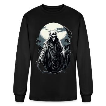 Spooky Halloween Grim Reaper - Men's Long Sleeve T-Shirt - black - Front