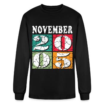 november 2005 Anniversary november 2005 november - Men's Long Sleeve T-Shirt - black - Front