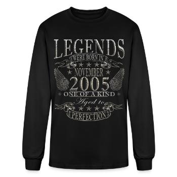 november 2005 Anniversary november 2005 november - Men's Long Sleeve T-Shirt - black - Front