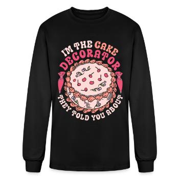 Cake Decorator - Men's Long Sleeve T-Shirt - black - Front