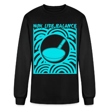 Wok Pan - Men's Long Sleeve T-Shirt - black - Front