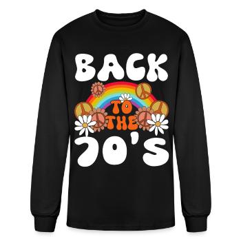 Back to the 70s - Men's Long Sleeve T-Shirt - black - Front