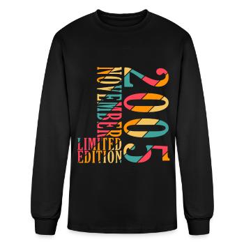 november 2005 Anniversary november 2005 november - Men's Long Sleeve T-Shirt - black - Front