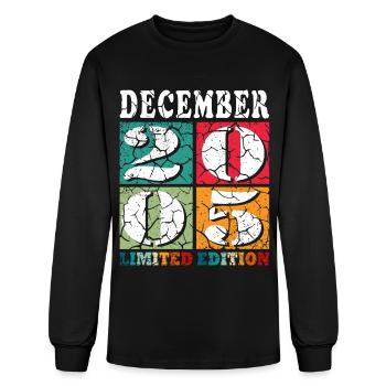 December 2005 Anniversary December 2005 December - Men's Long Sleeve T-Shirt - black - Front