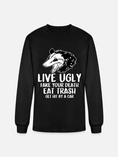 OPOSSUM QUOTES - Men's Long Sleeve T-Shirt - black