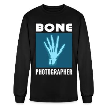 Bone Photographer Rad Tech X-Ray Technologist - Men's Long Sleeve T-Shirt - black - Front