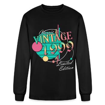 Year 1999 Year 1999 Birthday present - Men's Long Sleeve T-Shirt - black - Front