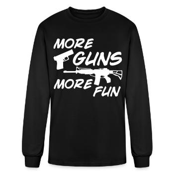Armes à feu Pistolet Pistolet Fusil Armes Arme à feu - T-shirt à manches longues Homme - noir - Devant