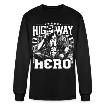Highway Hero - Men's Long Sleeve T-Shirt - black - Front