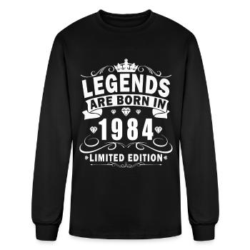 40th birthday Vintage 1984 40 years - Men's Long Sleeve T-Shirt - black - Front