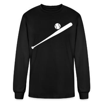 Baseball Bat - Men's Long Sleeve T-Shirt - black - Front