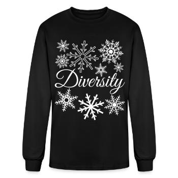 Snow Snowflakes Winter Snowflake - Men's Long Sleeve T-Shirt - black - Front