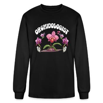 Orchid Whisperer Plants Friend Orchids - Men's Long Sleeve T-Shirt - black - Front